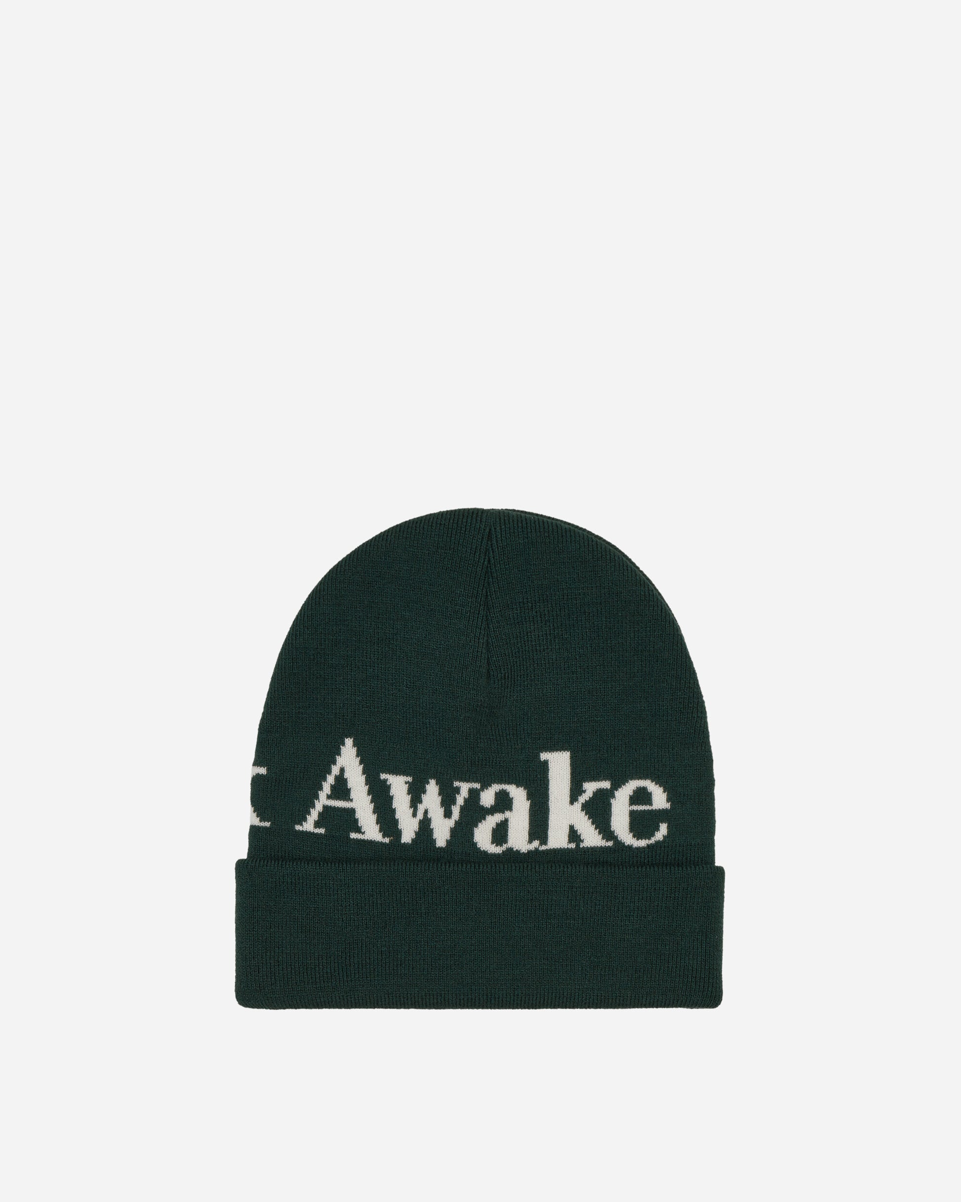 Awake NY Serif Logo Beanie Forest Hats Beanies AWK-FW23-HT007  FOREST