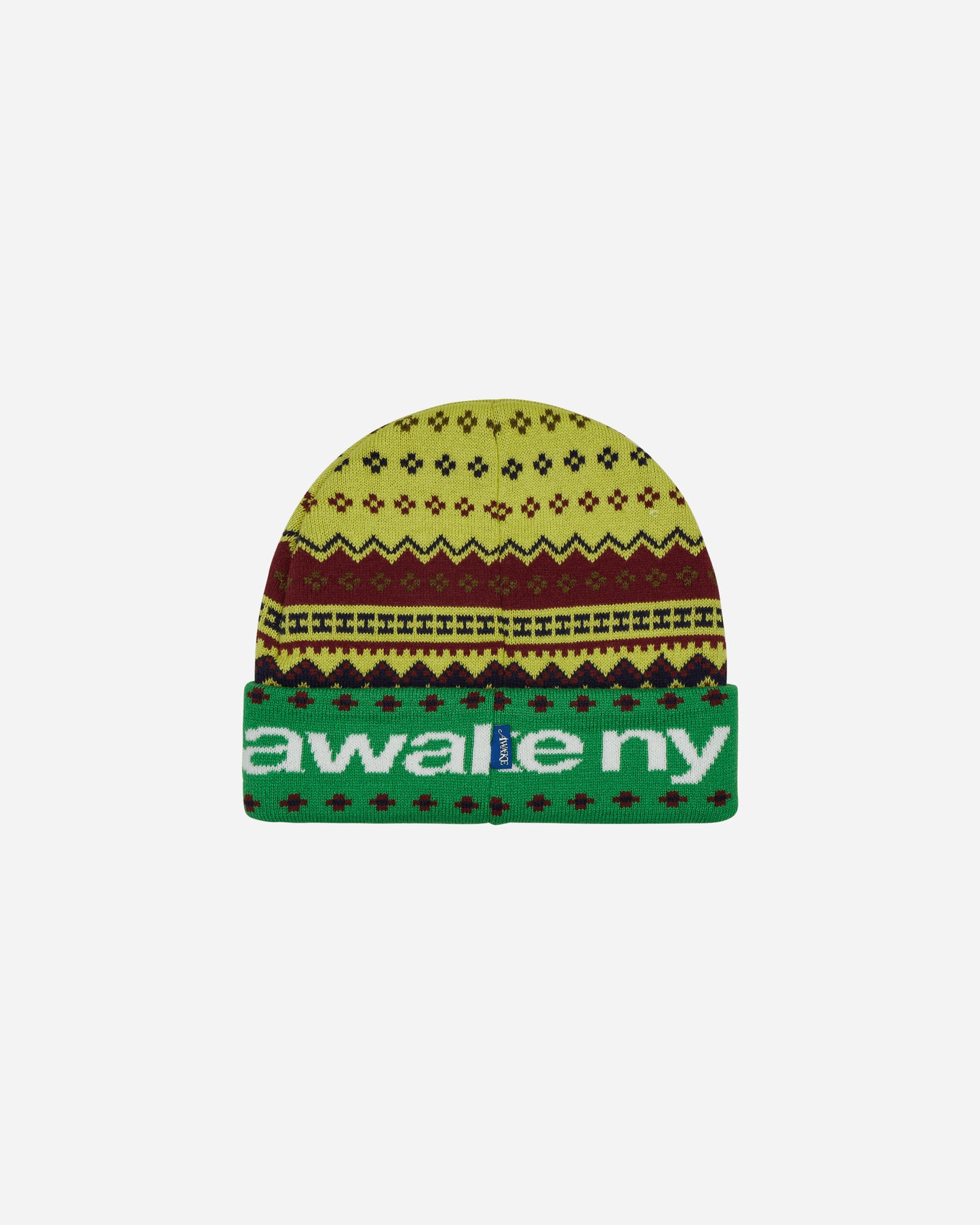 Awake NY Xtra Lodge Beanie Green Multi Hats Beanies AWK-FW23-HT009  GREEN MULTI