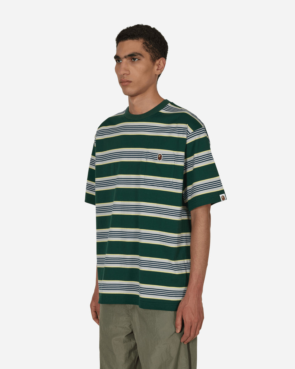 A Bathing Ape Hoop One Point Relaxed Fit T-Shirt Green