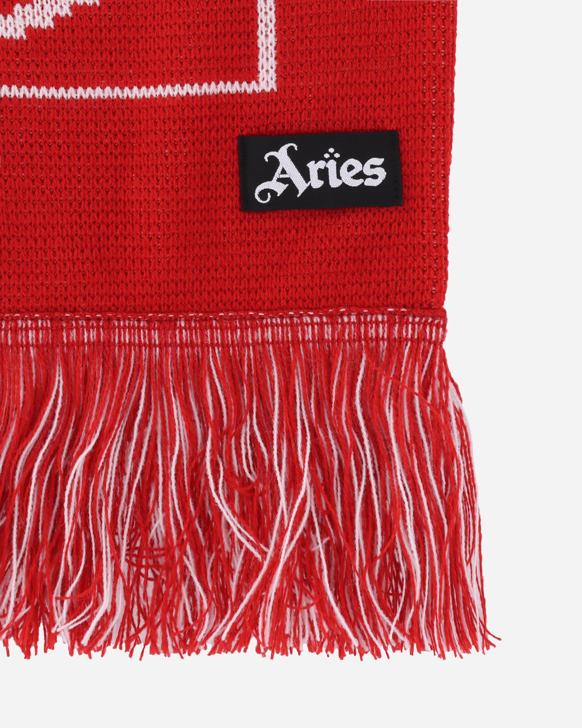 Aries Arsenal X Aries Column Logo Scarf Red Gloves and Scarves Scarves and Warmneck U06709 RED