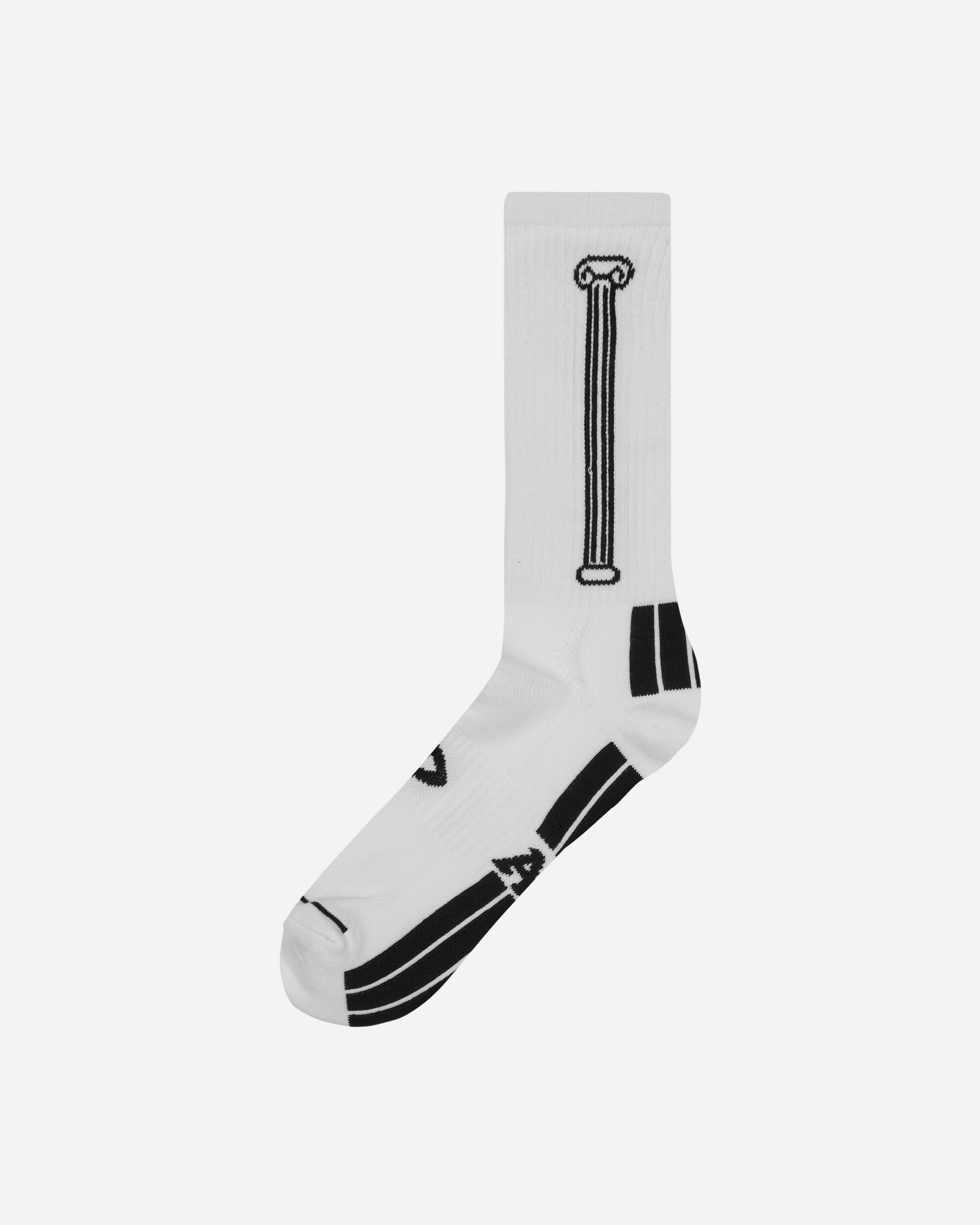 Aries Column Socks White Underwear Socks RUAR00049 WHT