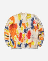 Awake NY Applique Sweater Tie Dye Sweatshirts Crewneck AWK-FW24-KN004 TDYE