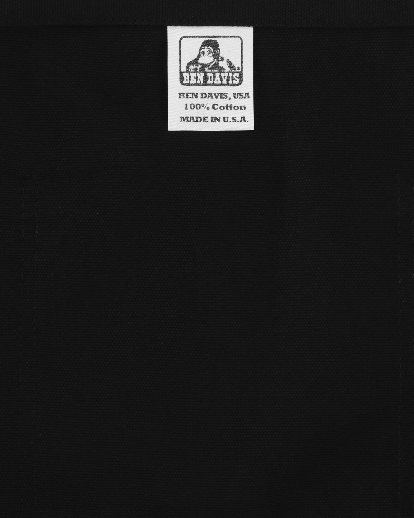 Ben Davis Black Canvas Tote Black Bags and Backpacks Tote Bags BEN724 001