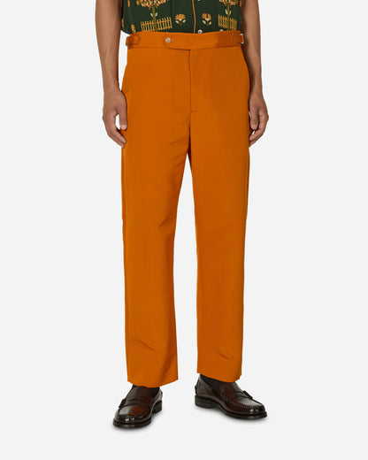 Bode Ginger Faille Trousers Orange Pants Casual MRS24BT022 1