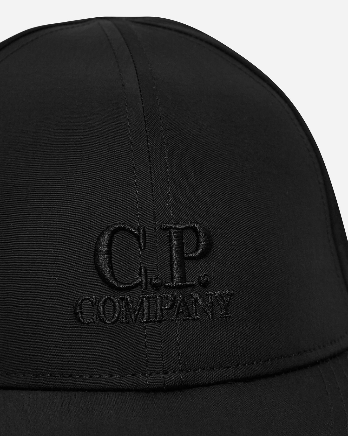 C.P. Company Chrome-R Goggle Cap Black Hats Caps 17CMAC146A005904A 999