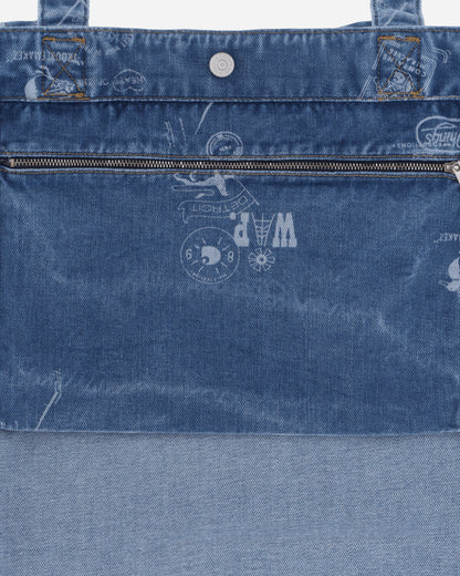 Carhartt WIP Stamp Tote Bag Blue Bleached Bags and Backpacks Tote Bags I033740 2LN35