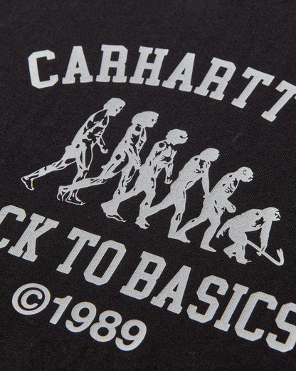 Carhartt WIP SS Basics T-Shirt Black/White T-Shirts Shortsleeve I033989 0D2XX