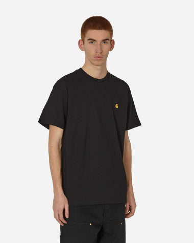 Carhartt WIP S/S Chase T-Shirt Black/Gold T-Shirts Shortsleeve I026391 00FXX