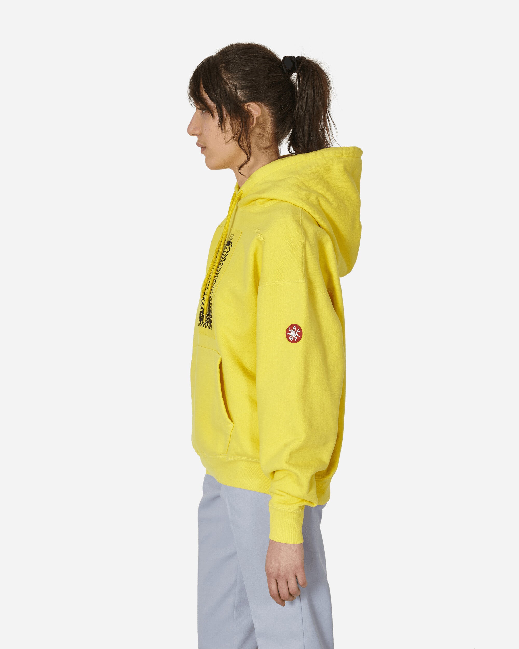 Cav Empt Overdye Reprocess Heavy Hoody Yellow Sweatshirts Hoodies CES25CS07 YLLW