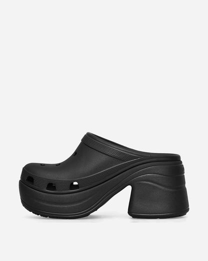 Crocs Wmns Siren Clog Black Classic Shoes High Heels CR.208547 BLK