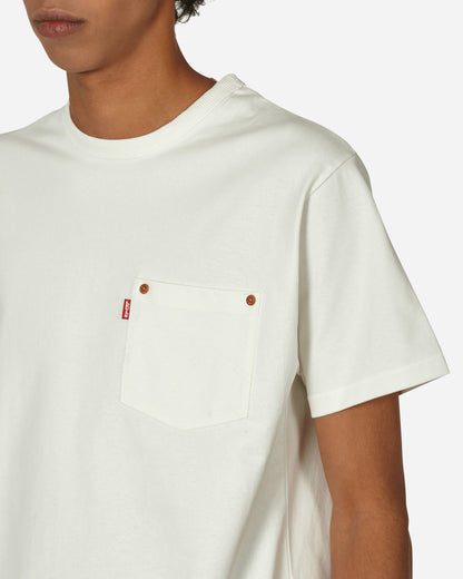 KENZO Paris Kenzo X Levi'S Pocket T-Shirt Blanc Casse T-Shirts Shortsleeve FD65TS036LE7 02