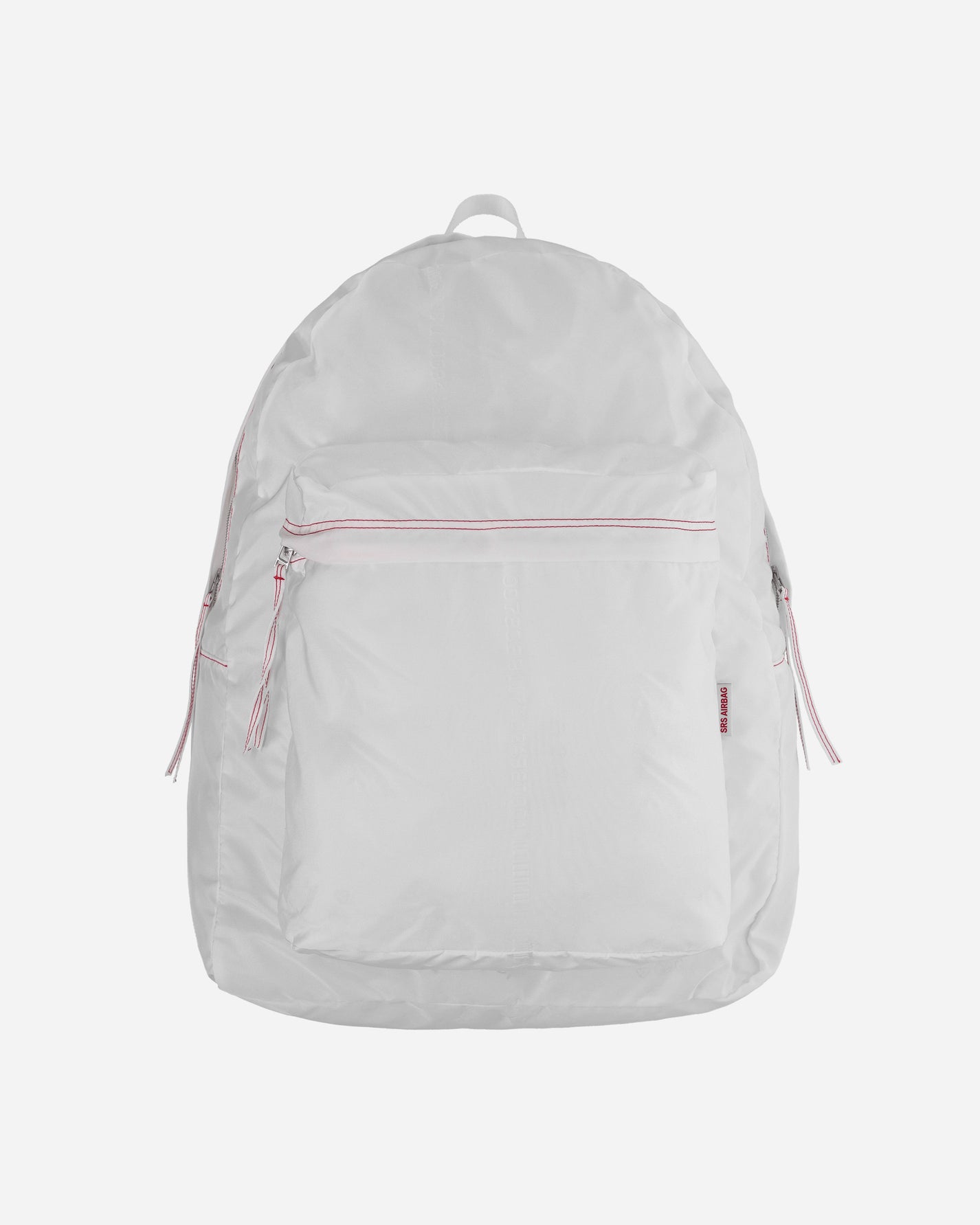 Kanghyuk Airbag Embossed Backpack White/Red Stitch  Bags and Backpacks Backpacks RMA22SSAC01 002