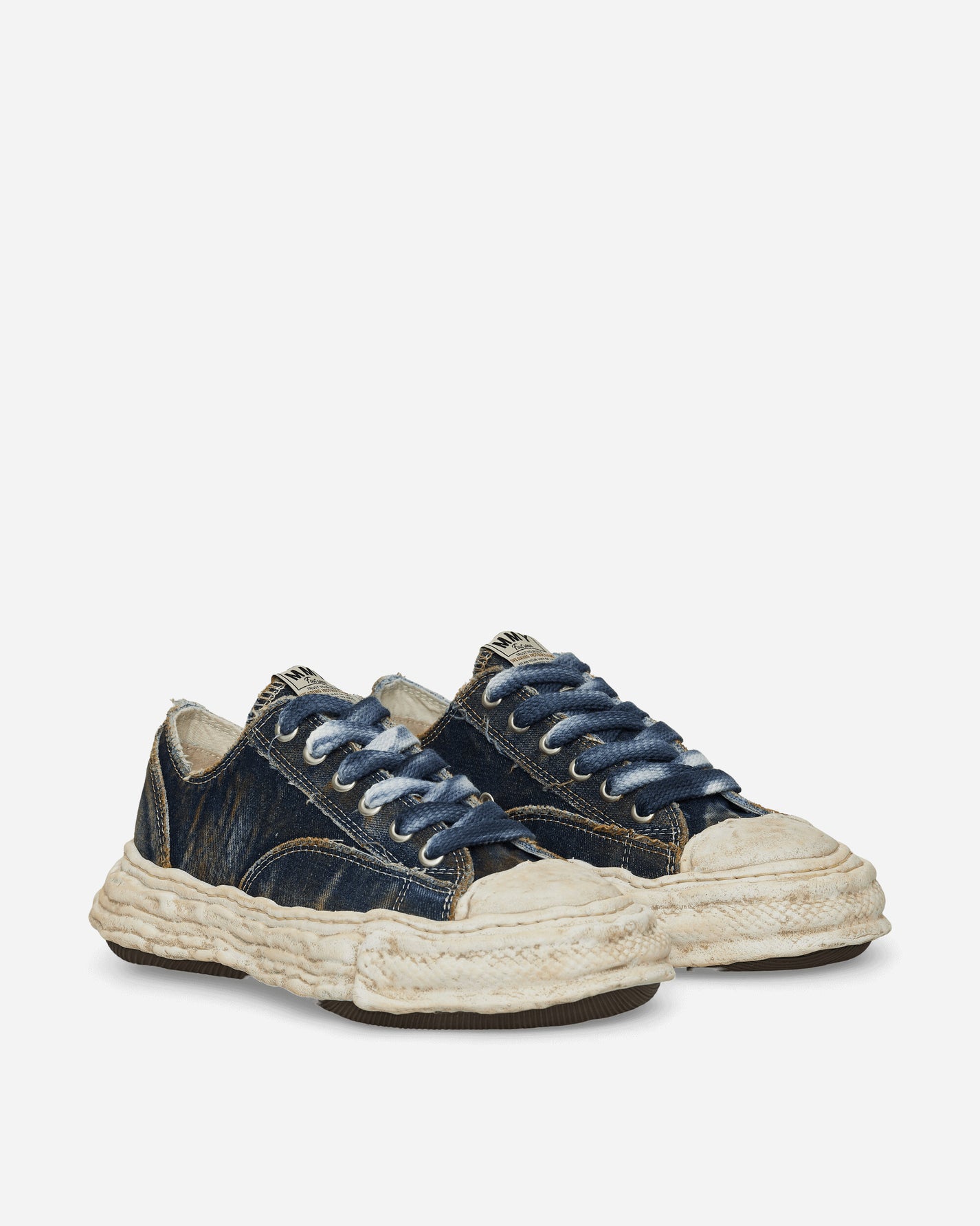 Maison MIHARA YASUHIRO Peterson 23 / Original Sole Washed Denim Low-Top Blue Sneakers Low A13FW714 BLUE1