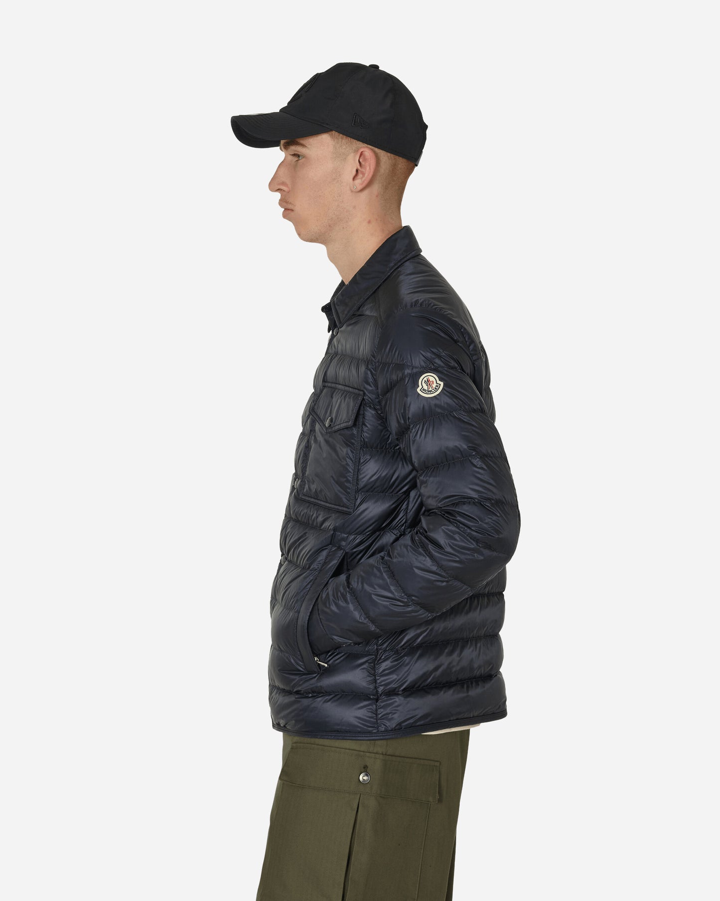 Moncler Tenibres Shirt Jacket Navy Coats and Jackets Down Jackets 1A0002353279 776