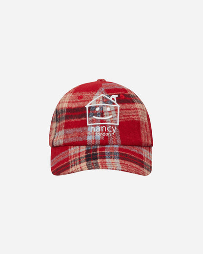 Nancy Plaid House 6-Panel Red Hats Caps 15609 REDD