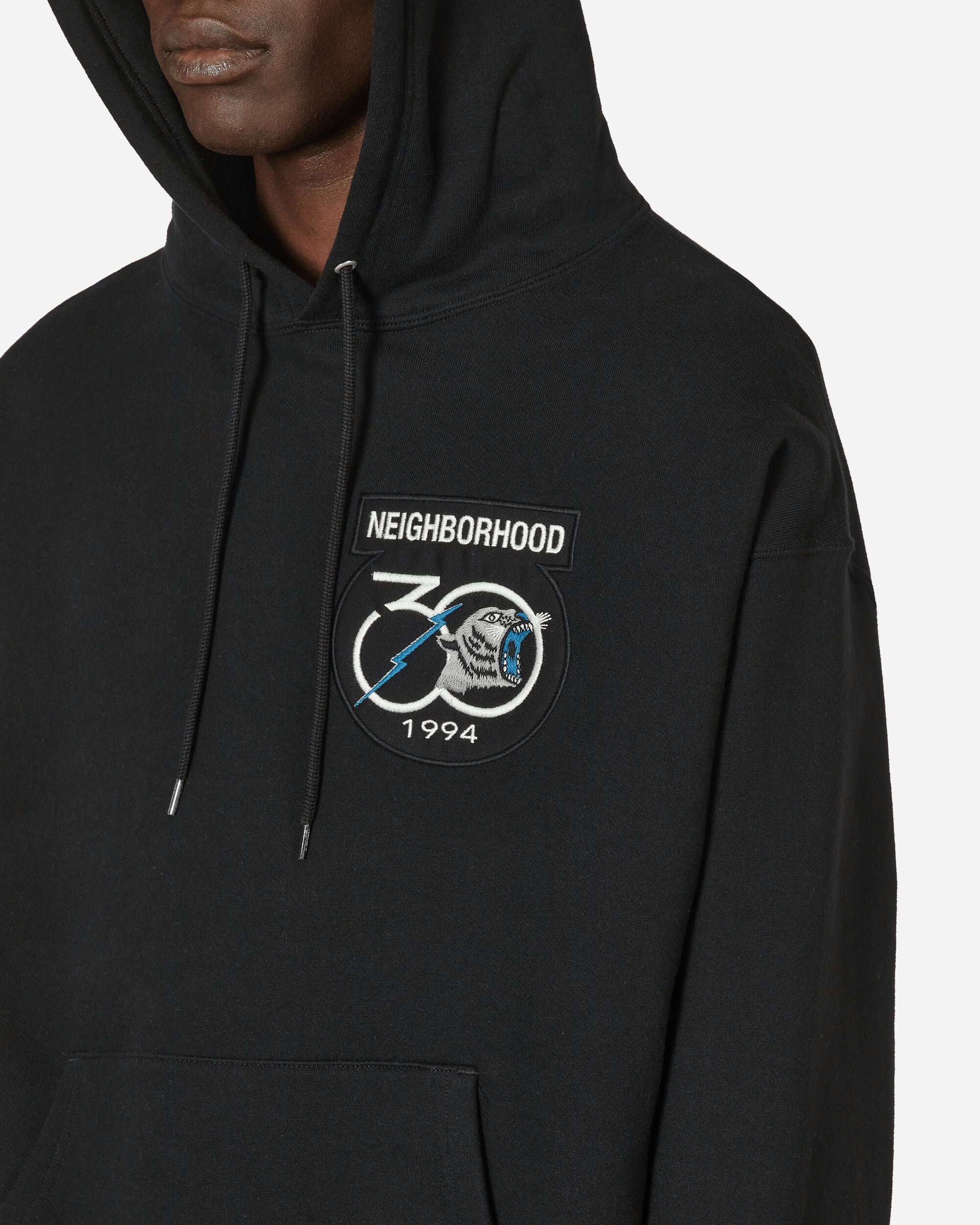 Neighborhood Patched Sweatparka Ls Black Sweatshirts Hoodies 241UWNH-CSM01S BK