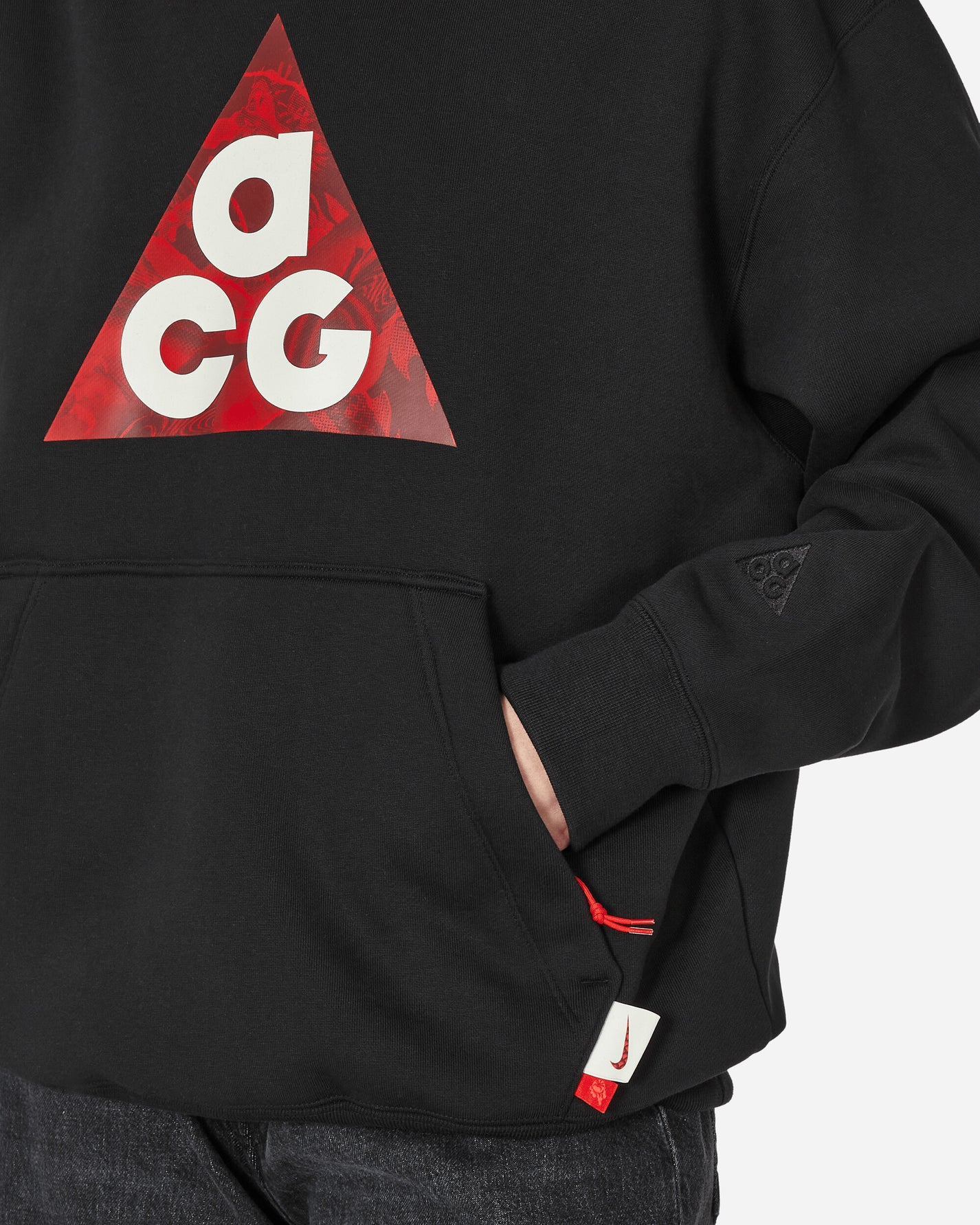 Nike M Nsw Acg Cny Hoodie Gcel Black Sweatshirts Hoodies HF2947-010