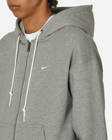 Nike M Nk Solo Swsh Hw Fz Hoodie Dk Grey Heather/White Sweatshirts Zip-Ups DR0403-063