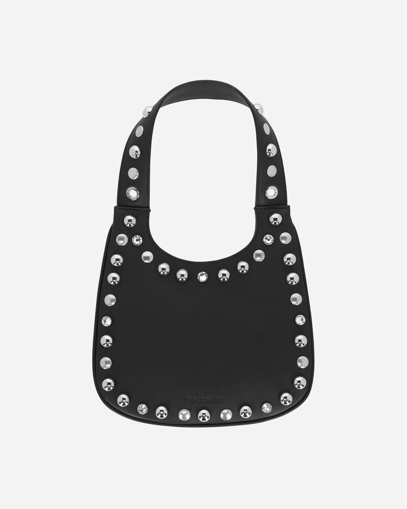 Panconesi Wmns Diamanti Saddle Bag S Onyx Black Bags and Backpacks Clutches BG002 S