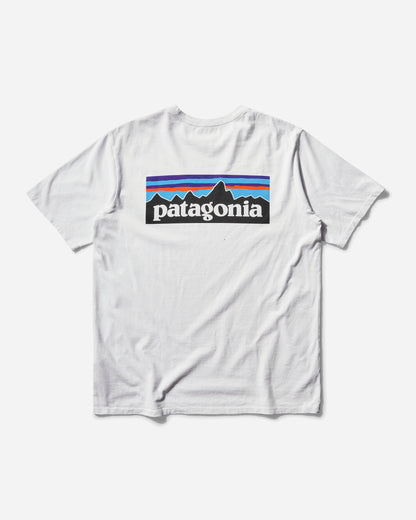 Patagonia M'S P-6 Logo Responsibili-Tee White T-Shirts Shortsleeve 38504 WHI