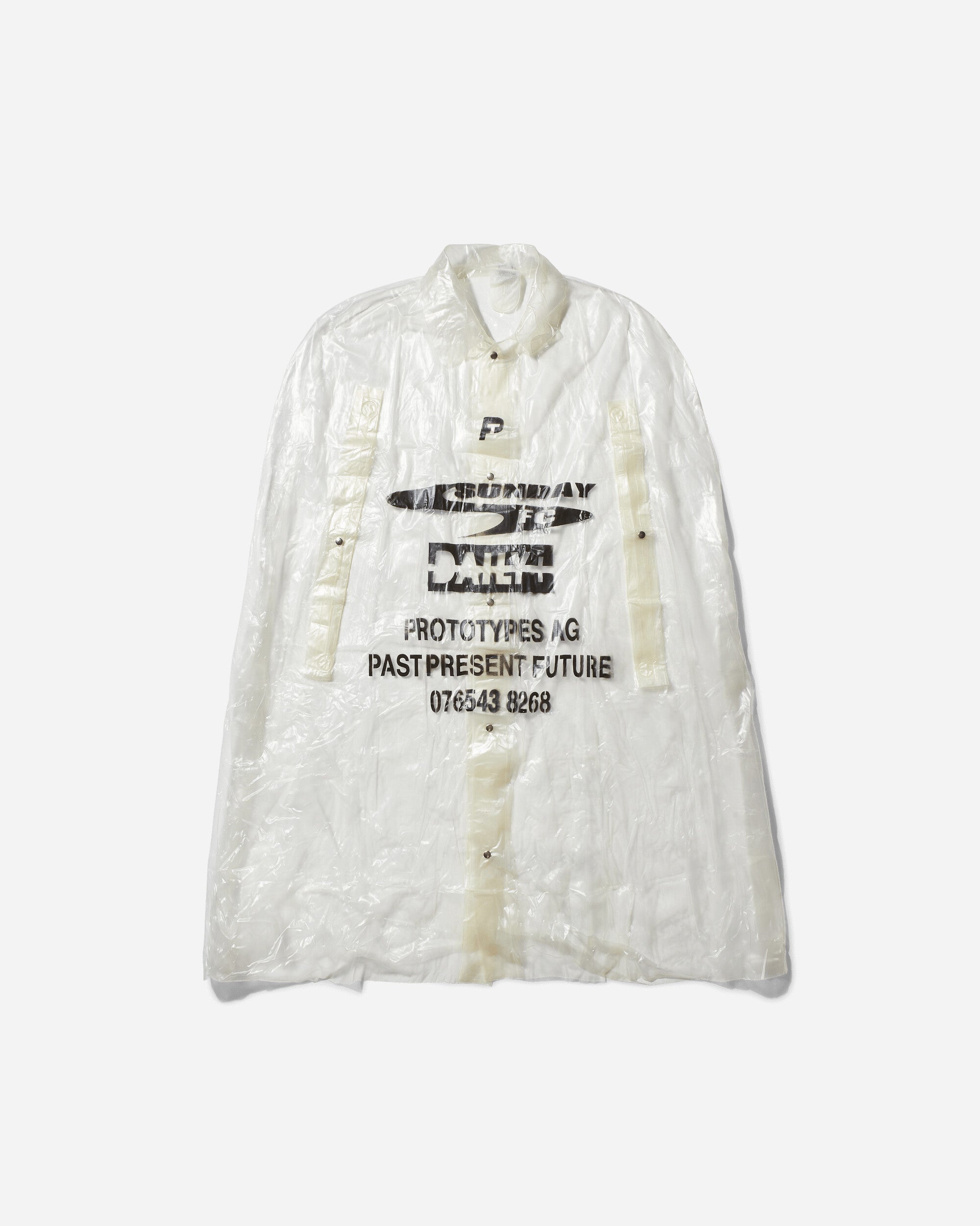 Prototypes Wmns Printed Poncho Transparent Coats and Jackets Ponchos PT06OW02US TRANSPARENT