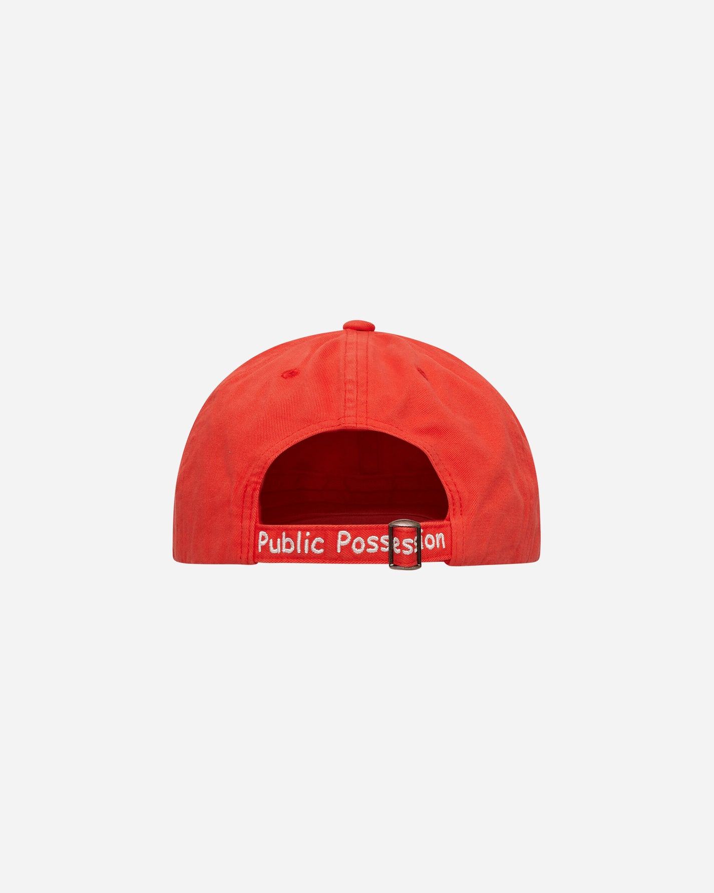 Public Possession "Ad Hoc" Cap Bright Red Hats Caps PPMODA24-019  1