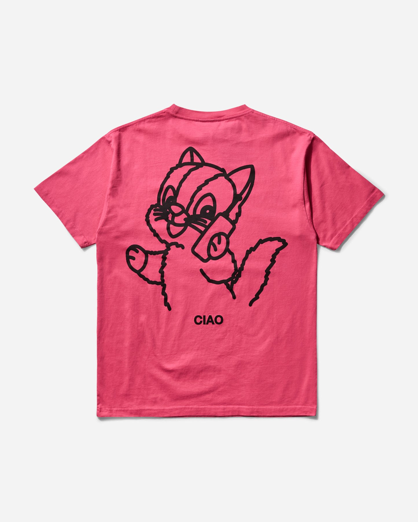 Public Possession Ciao Ciao T-Shirt Cherry Pink T-Shirts Shortsleeve PPMODA24-100 1