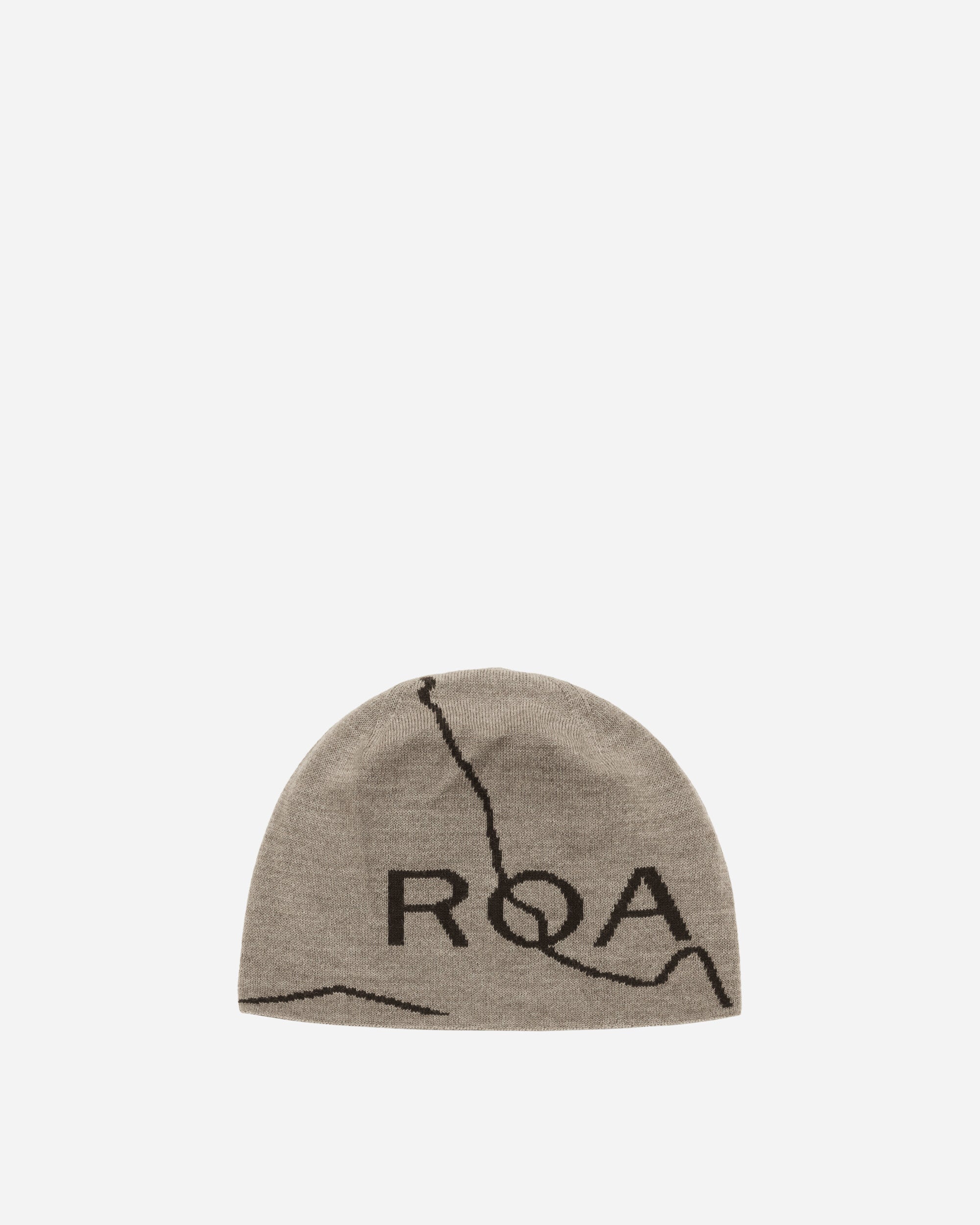 ROA Beanie Logo Taupe Hats Beanies RBUW202YA02 BEG0002