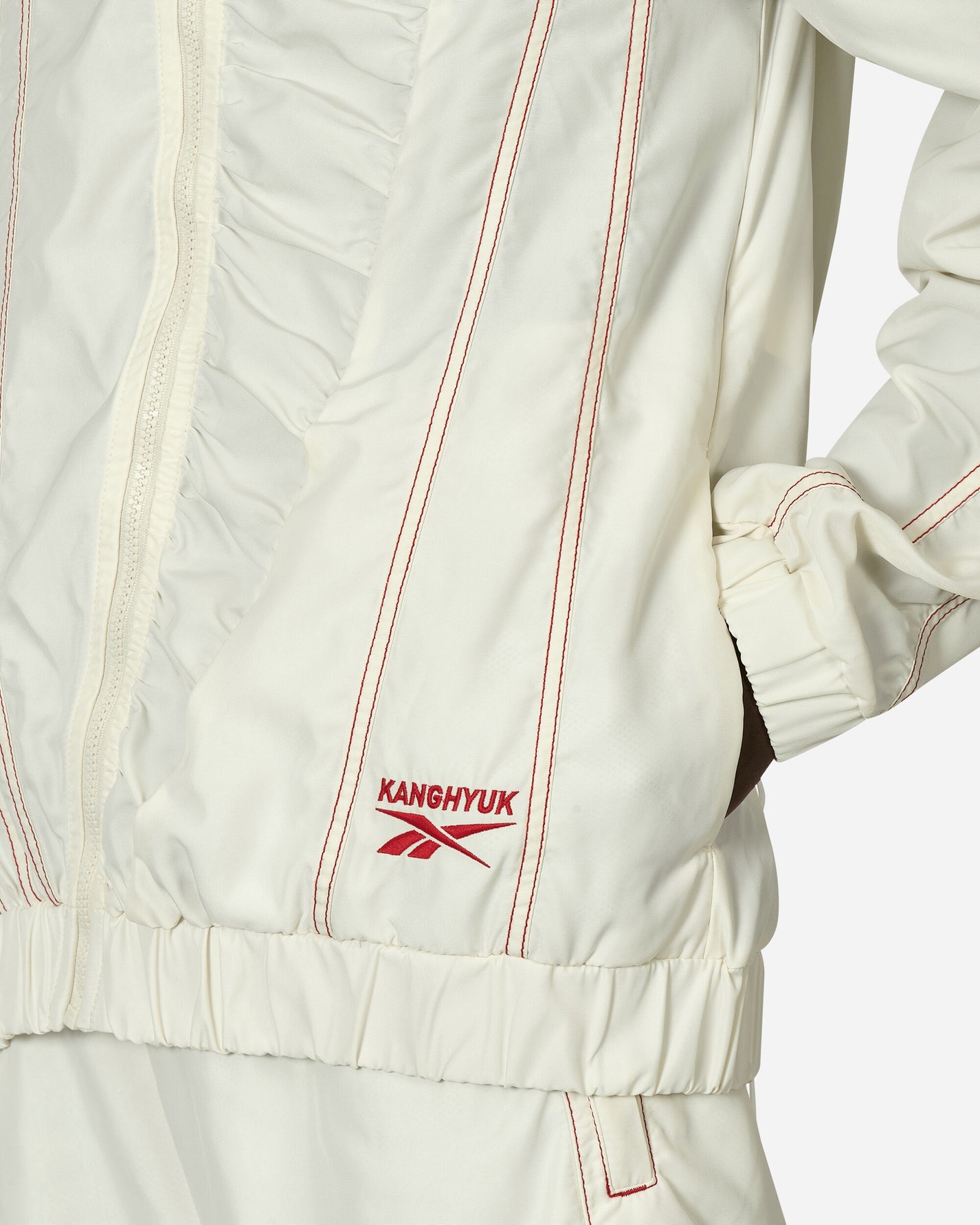 Reebok Reebok X Kanghuyk Hooded Jacket White/Red Coats and Jackets Parka Jackets RMEA008C99FAB0010300 