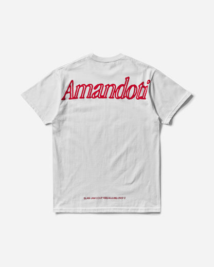 Slam Jam Amandoti Tee White T-Shirts Shortsleeve BBMW031JY26 WTH0001