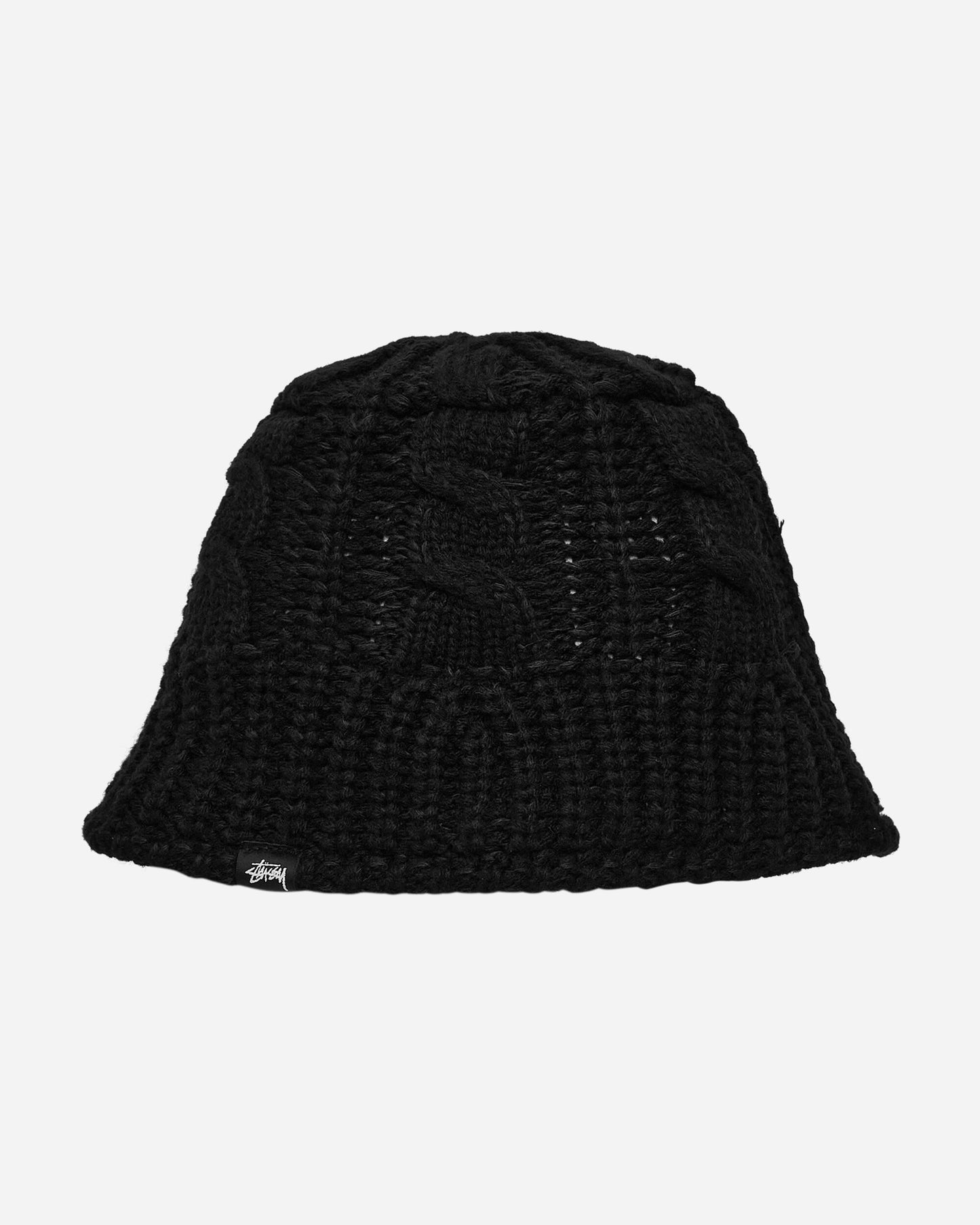 Stüssy Cable Knit Bucket Hat Black Hats Bucket 1321193 0001