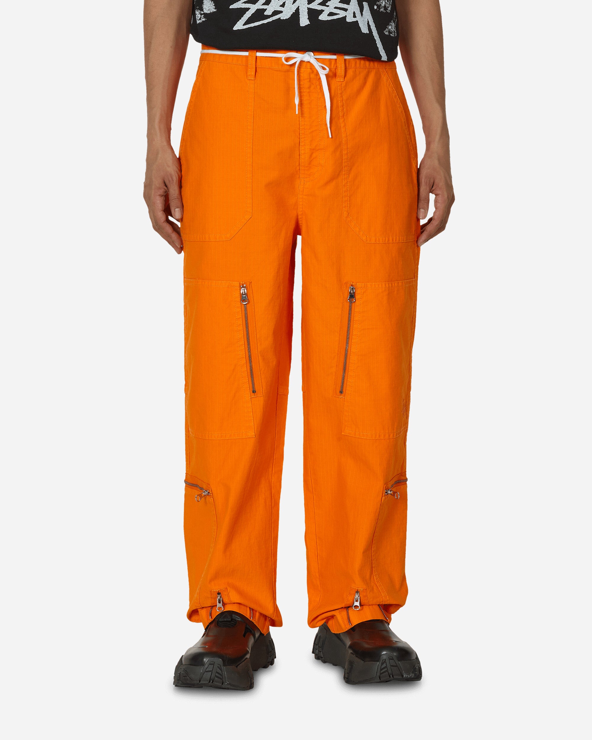 Stüssy Flight Nyco Ripstop Pigment Dyed Pants Orange - Slam Jam