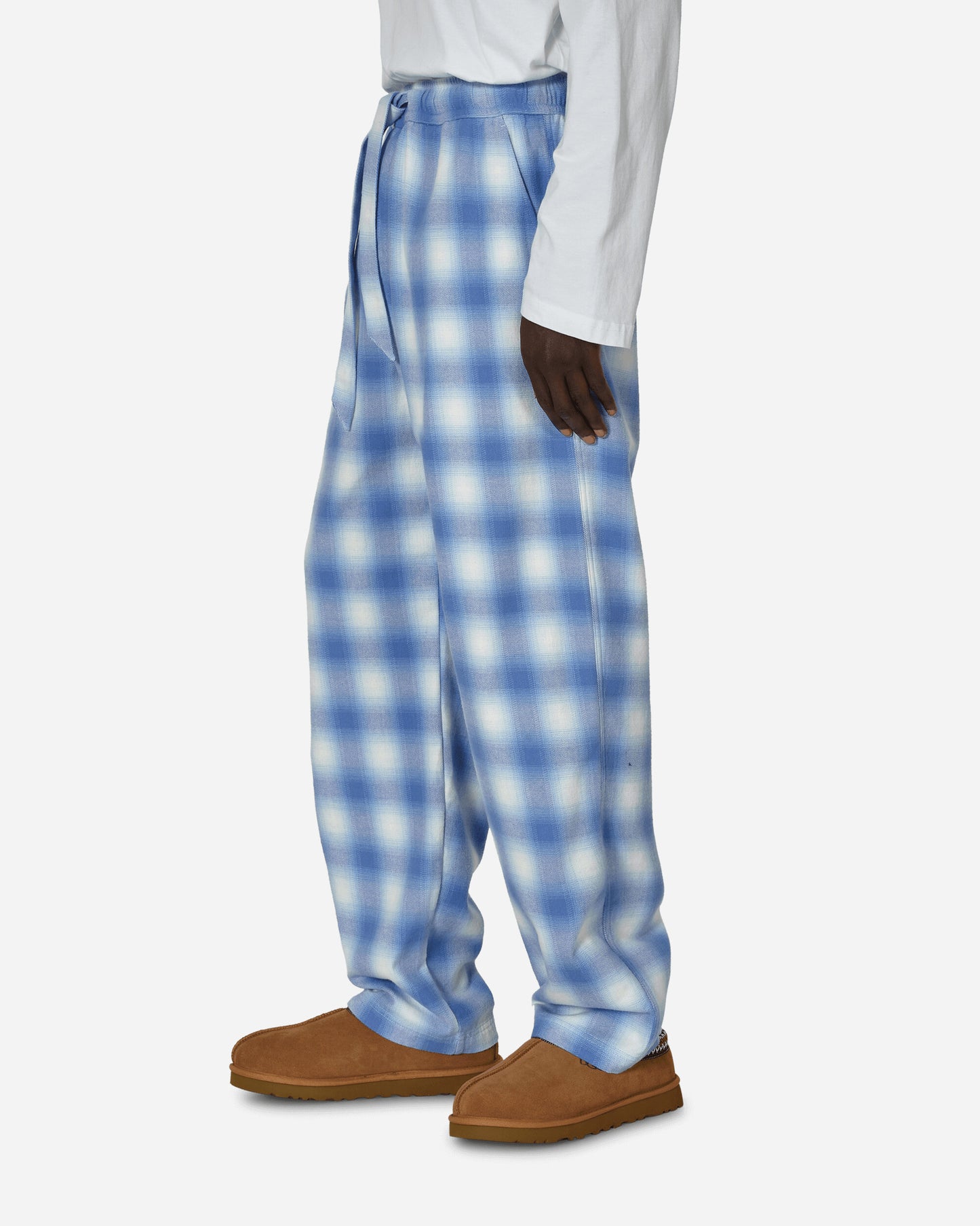 Tekla Pijama Flannel Pant Light Blue Plaid Underwear Pajamas SWP-LIBLPL LIBLPL