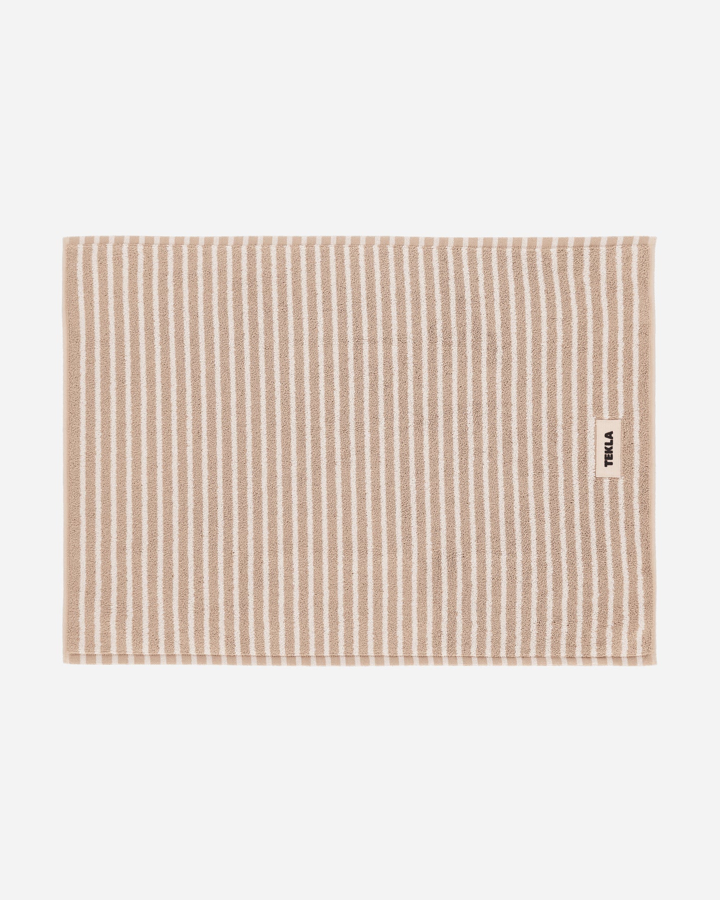 Tekla Bath Mat - Striped Ivory Stripes Textile Bath Towels BM-IVST-70x50 IVST