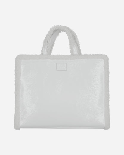 UGG U Ugg X Telfar M Shopper Crinkle White Bags and Backpacks Tote Bags 1155851 WHT