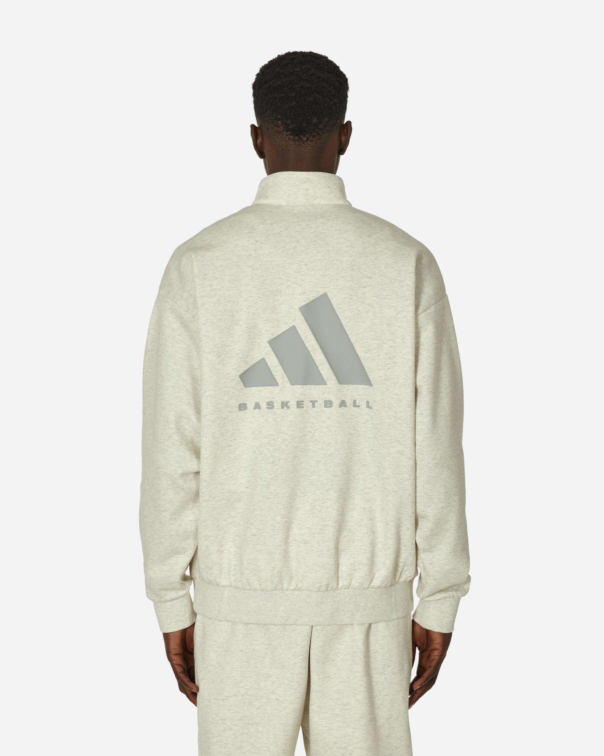 adidas Adi Bb 1/2 Zip Cream White Mel Sweatshirts Crewneck IW1625 001