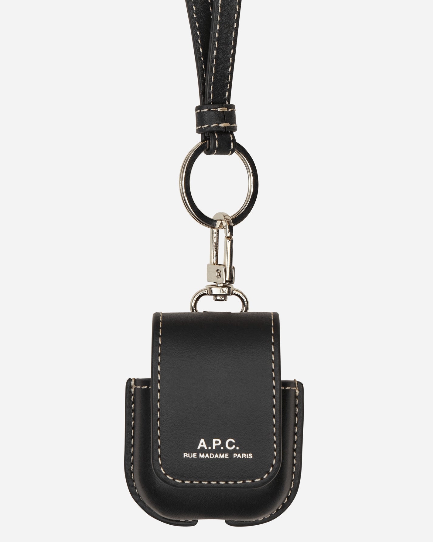 A.P.C. Airpods Case Max Black  Equipment Keychains PXAWV-M63423 LZZ