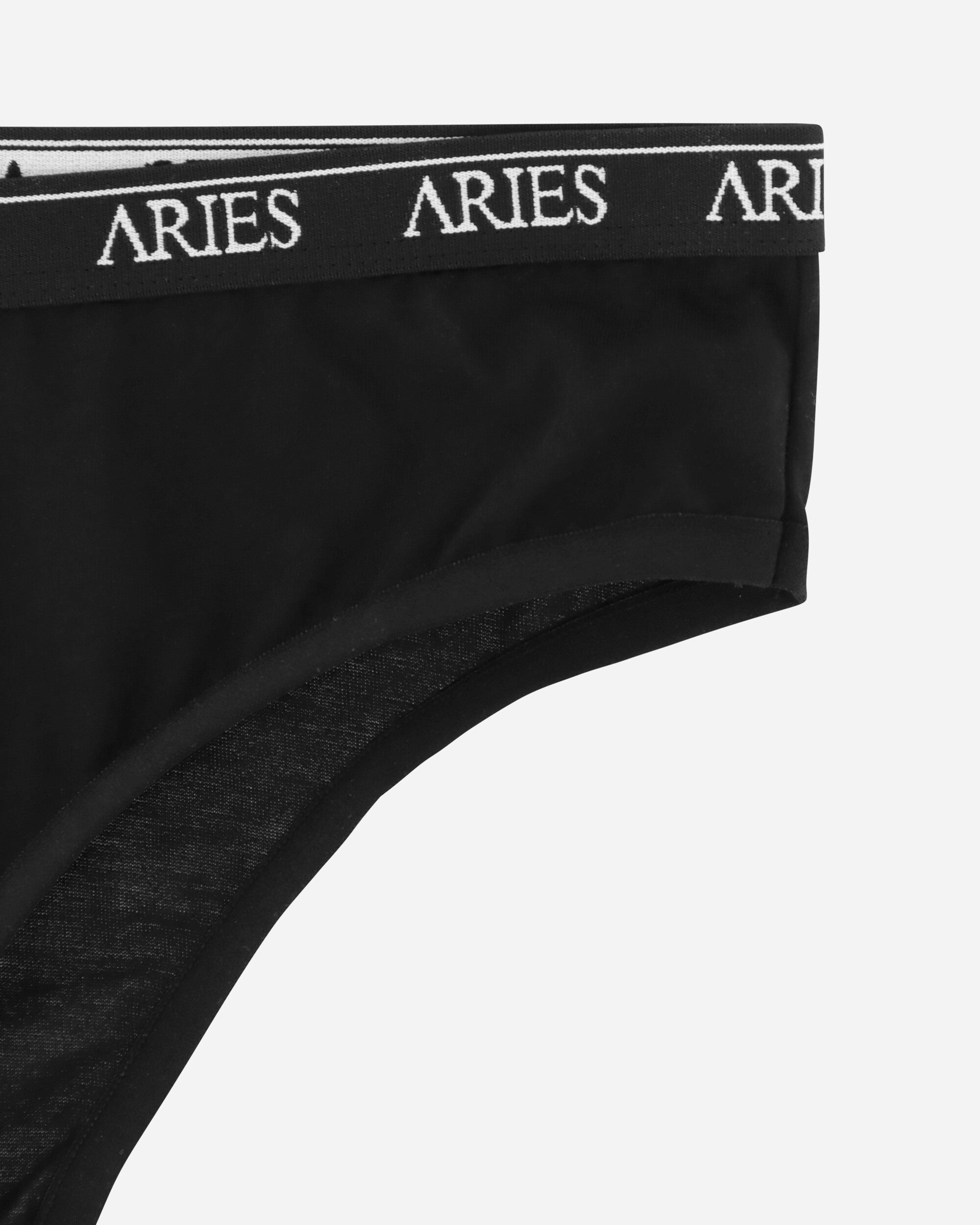 Aries Mercerised Cotton Hipster Briefs Black Underwear Briefs FUAR00124 BLK