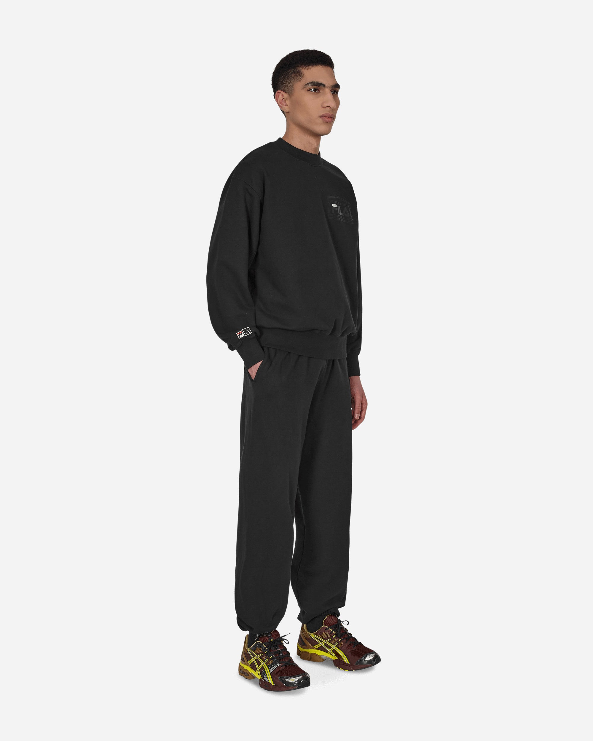 Aries Logo Twill Trackpant Black Pants Trousers FIAR30003 BLK