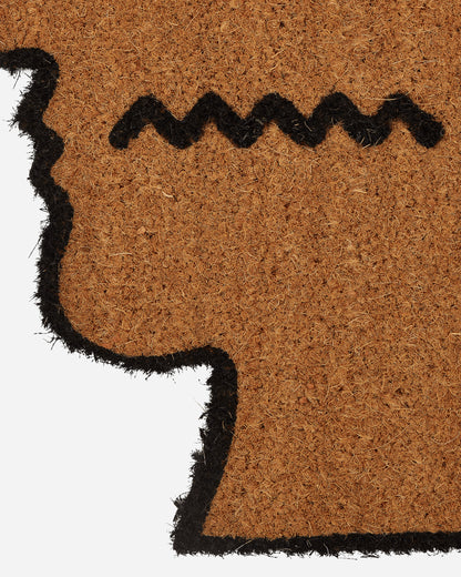 Brain Dead Brain Dead Logo Head Coconut Door Mat Natural Homeware Design Items BDF22A76003355BR12 BR12