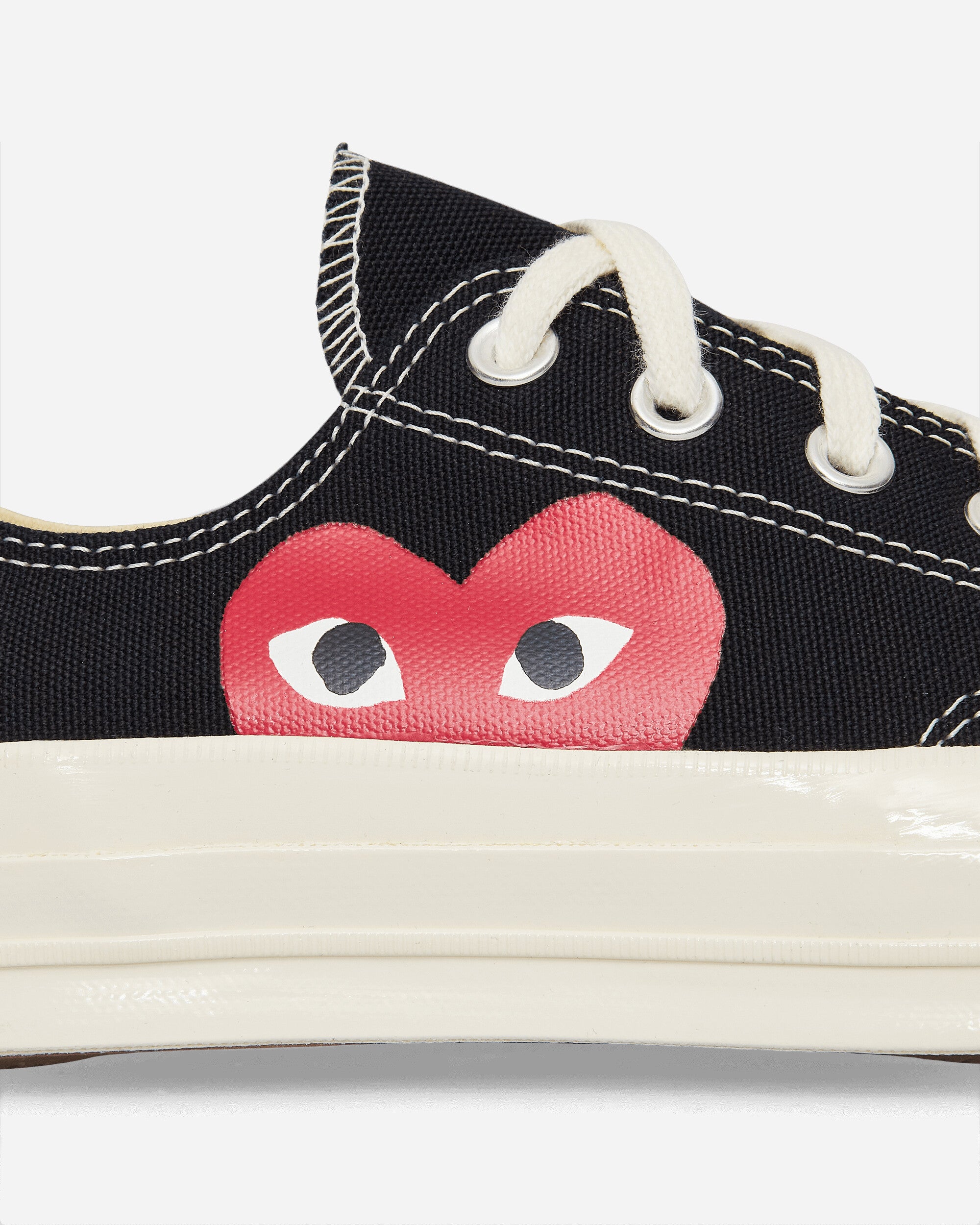 Comme Des Garçons Play Big Heart Ct70 Low Top Black Sneakers Low P1K111 1