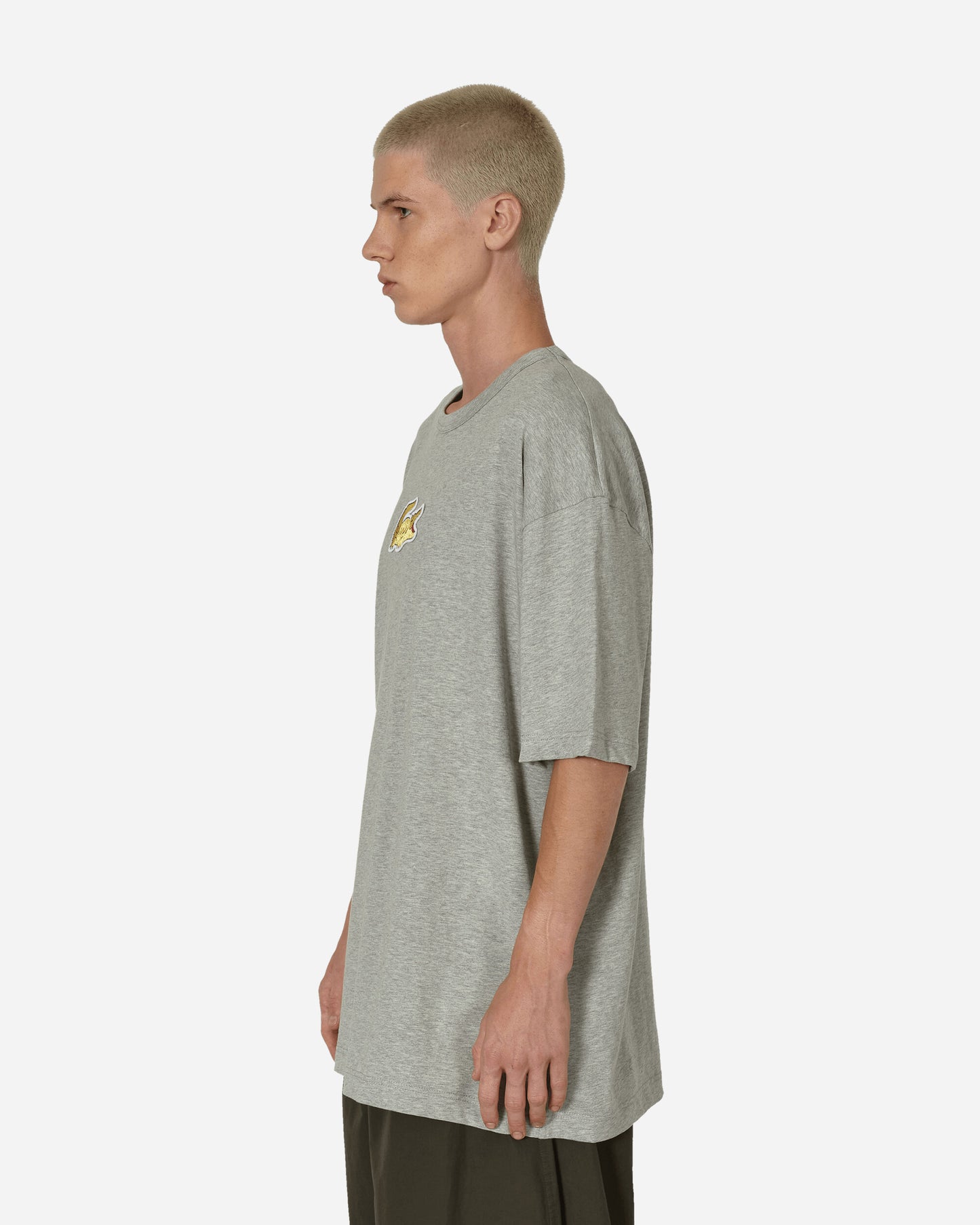 Comme Des Garçons Shirt Mens T-Shirt X Lacoste Top Grey T-Shirts Shortsleeve FL-T008-W23  1