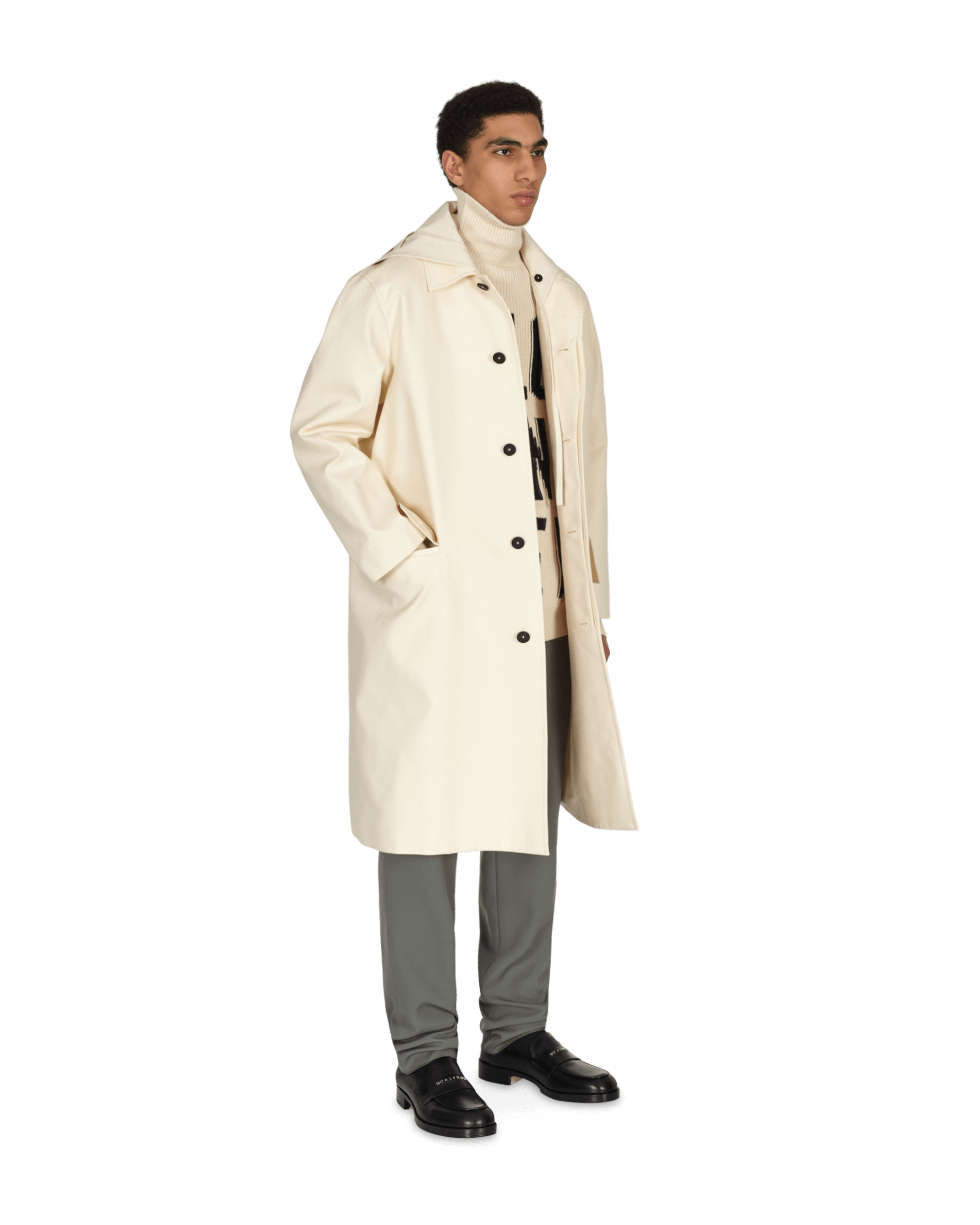 Jil Sander Sport Coat C 02 Detch Coll Cream White Coats and Jackets Coats JSMS430222-MS241600B 280