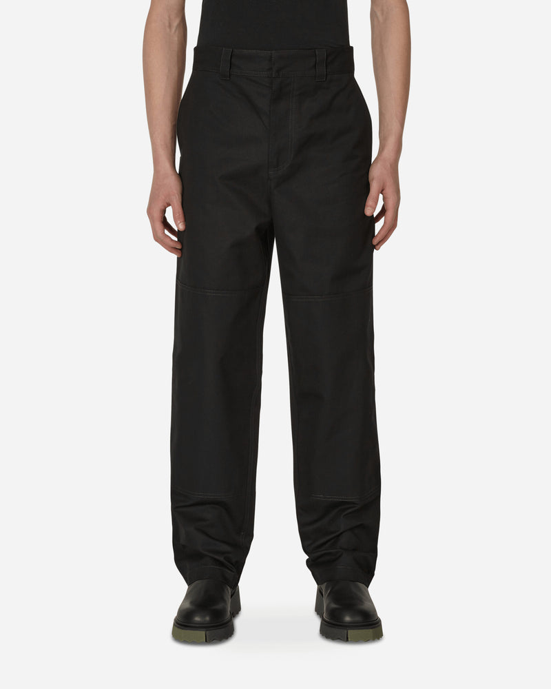 Diagonal Pocket Carpenter Pants Black