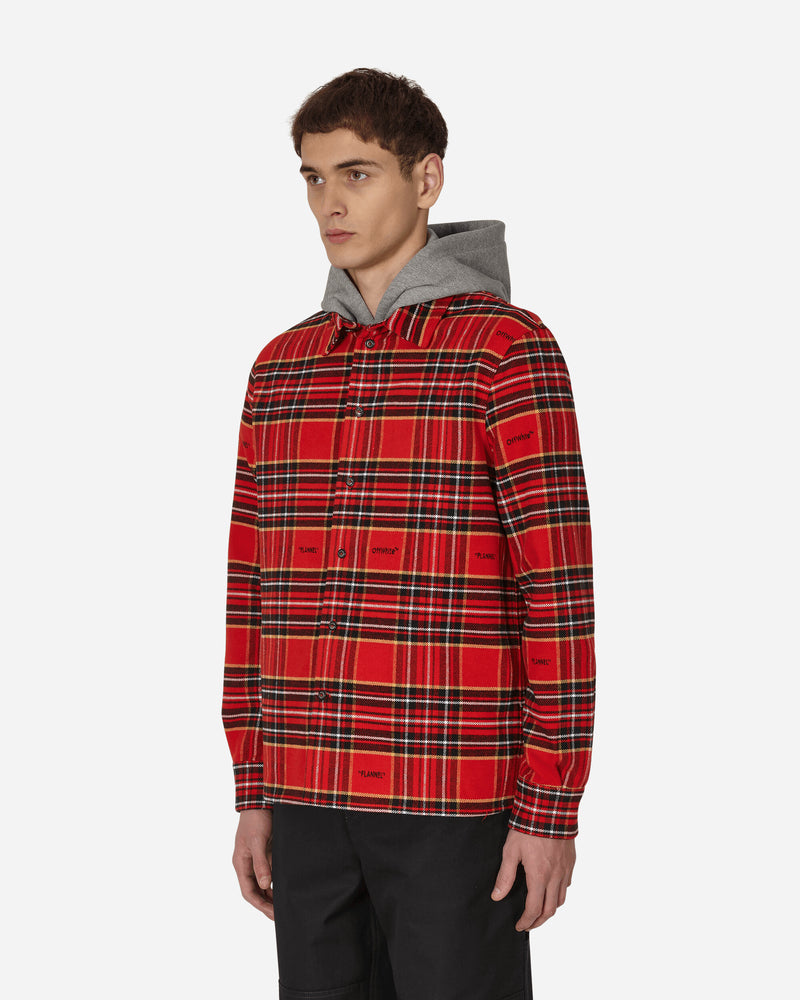 Off-White Flannel Skate Shirt Red/Black T-Shirts Longsleeve OMGA227S23FAB001 2510