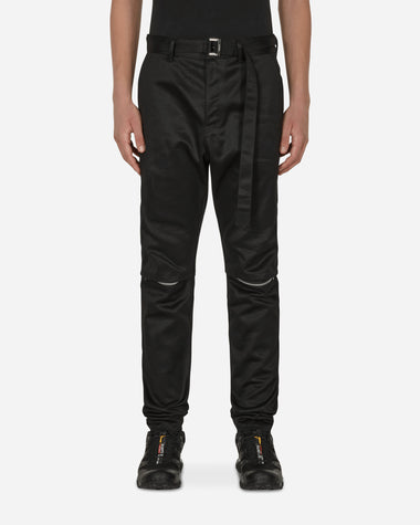 Sacai Cotton Chino Knee Zip Pants Black Pants Trousers 22-02822M 001