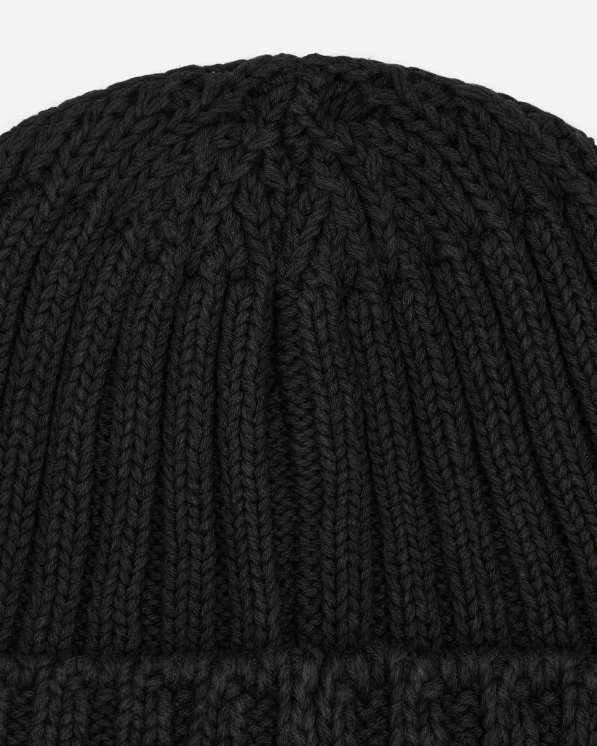 Sky High Farm Recycled Cotton Intarsia Beanie Black Hats Beanies SHF02K001 1