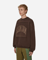 Slam Jam Boxy Crewneck Brown Sweatshirts Crewneck SBM0018FA10 BRW0001