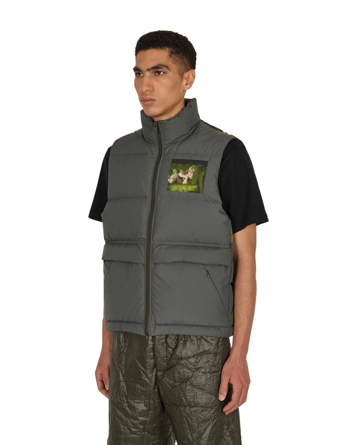 Undercover Vest Gray Khaki Coats and Jackets Vests UC2A4001 GRAY