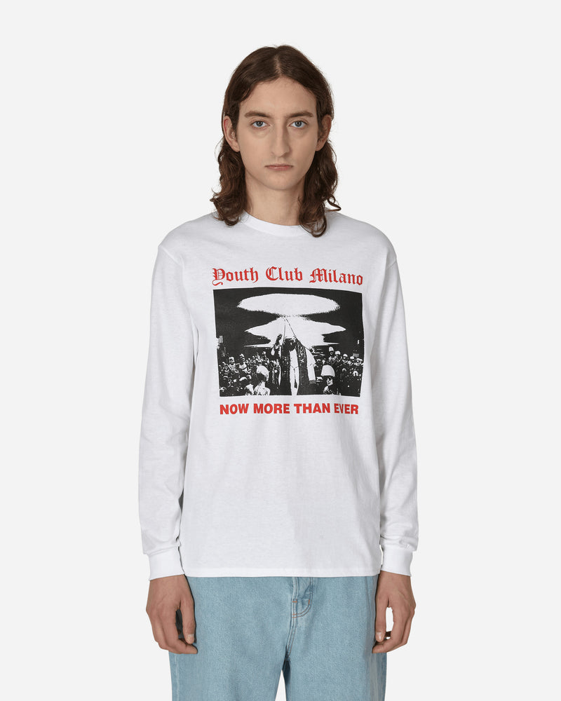 Youth Club More Than Ever Longsleeve T-Shirt White T-Shirts Longsleeve NOWMORELST 001